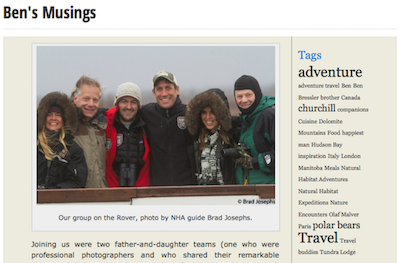 Blog NatHab Bens Musings