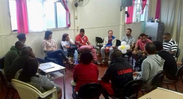 Meeting of resident association members and local tour guides